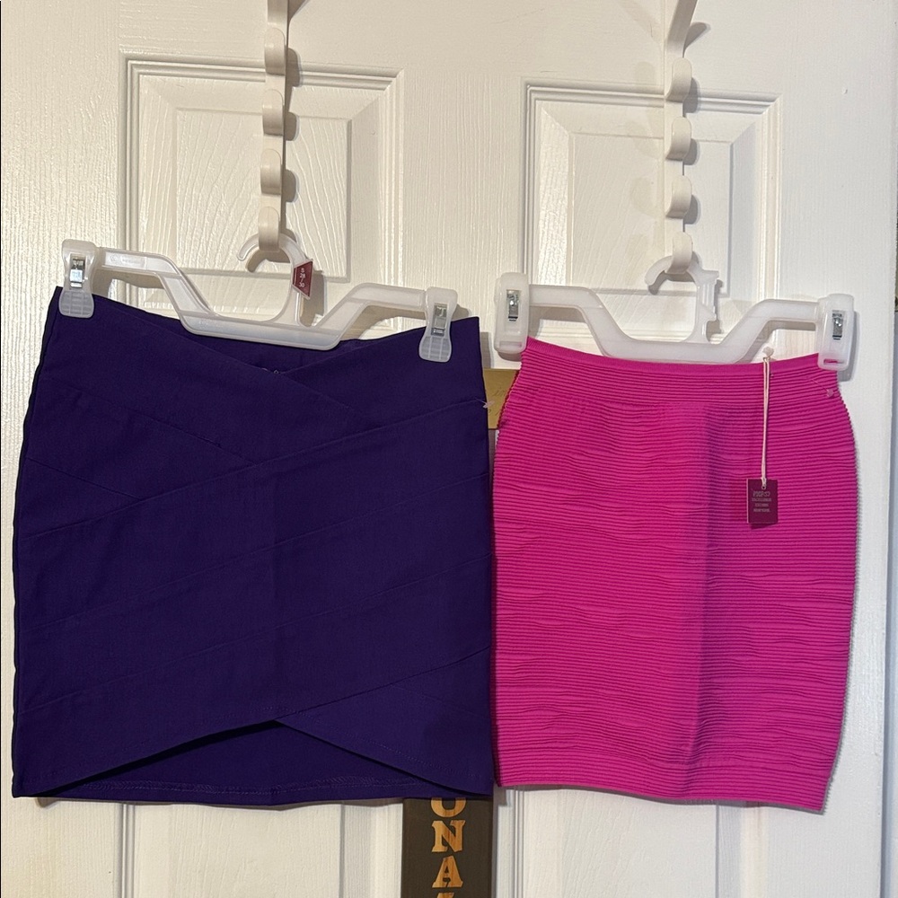 Poof Couture youth girls pencil skirts; size: Medium. You get both.